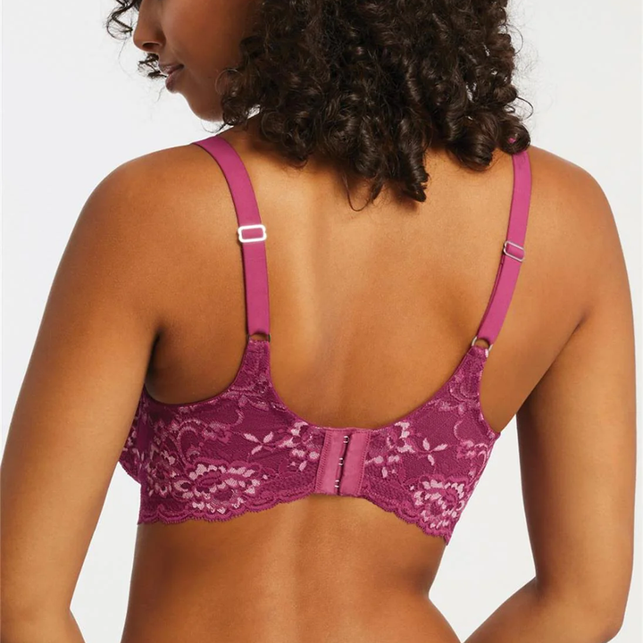 Muse Full Cup Lace Bra Cranberry/Rose