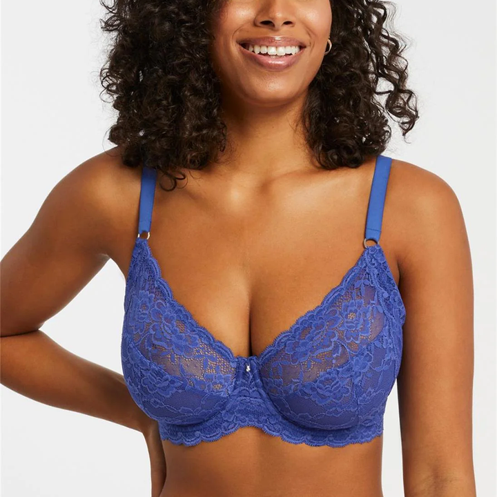 Muse Full Cup Lace Bra Sapphire