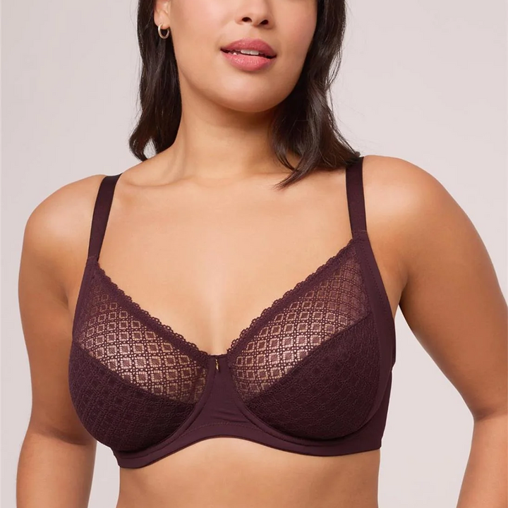 Muse Full Cup Lace Bra Fudge 9372