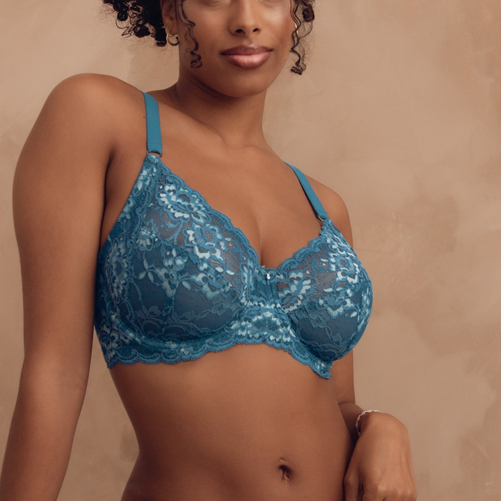 Muse Full Cup Lace Bra Surf Mint