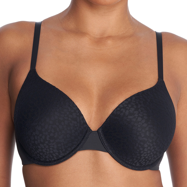 Comfort Evolution Full Fit Memory Foam Convertible Underwire Bra Black