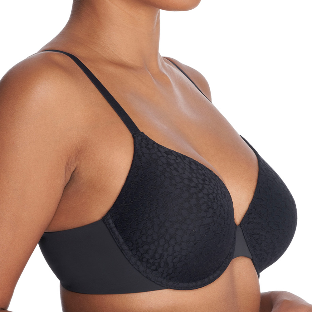 Comfort Evolution Full Fit Memory Foam Convertible Underwire Bra Black