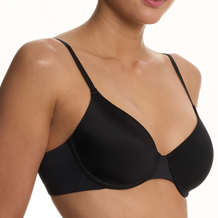 EverFit Seamless Convertible T-Shirt Bra Black