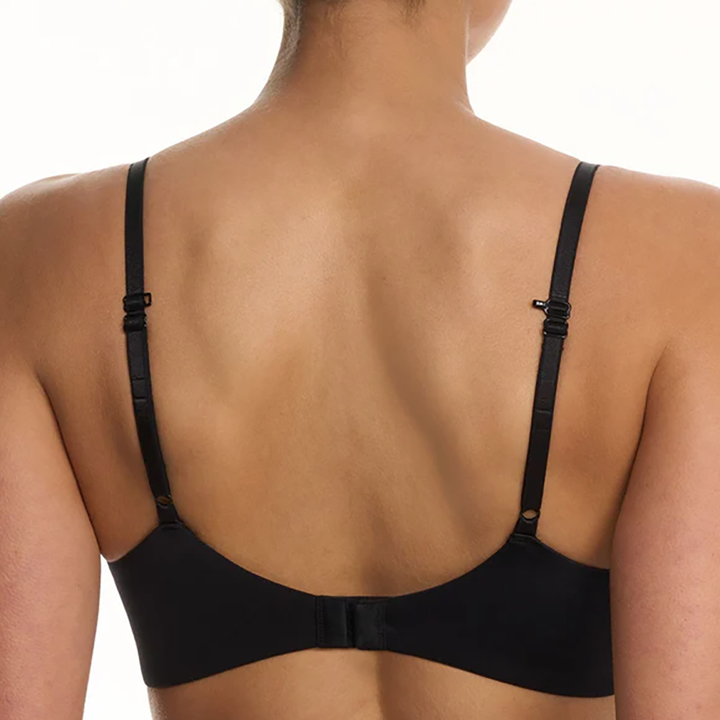EverFit Seamless Convertible T-Shirt Bra Black