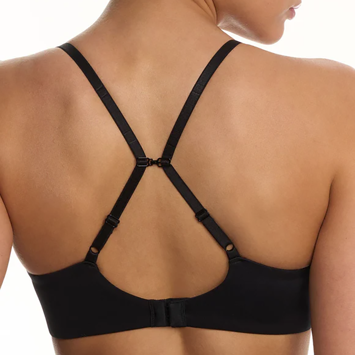 EverFit Seamless Convertible T-Shirt Bra Black