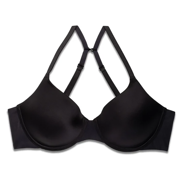 EverFit Seamless Convertible T-Shirt Bra Black
