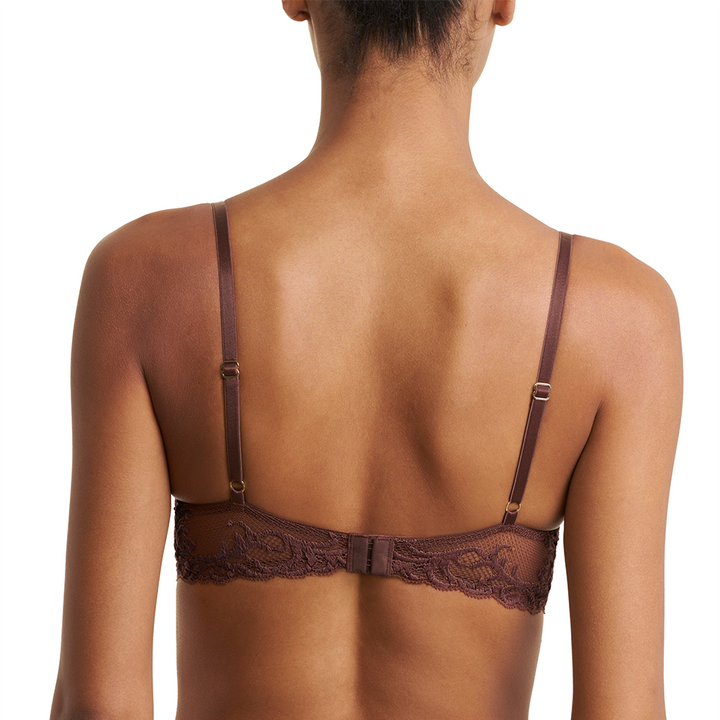 Feathers Plunge T-Shirt Bra Shaved Chocolate 730023