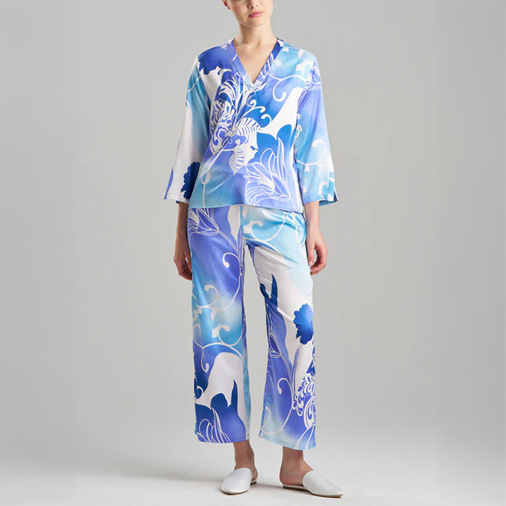 Floral Nouveau PJ Blue