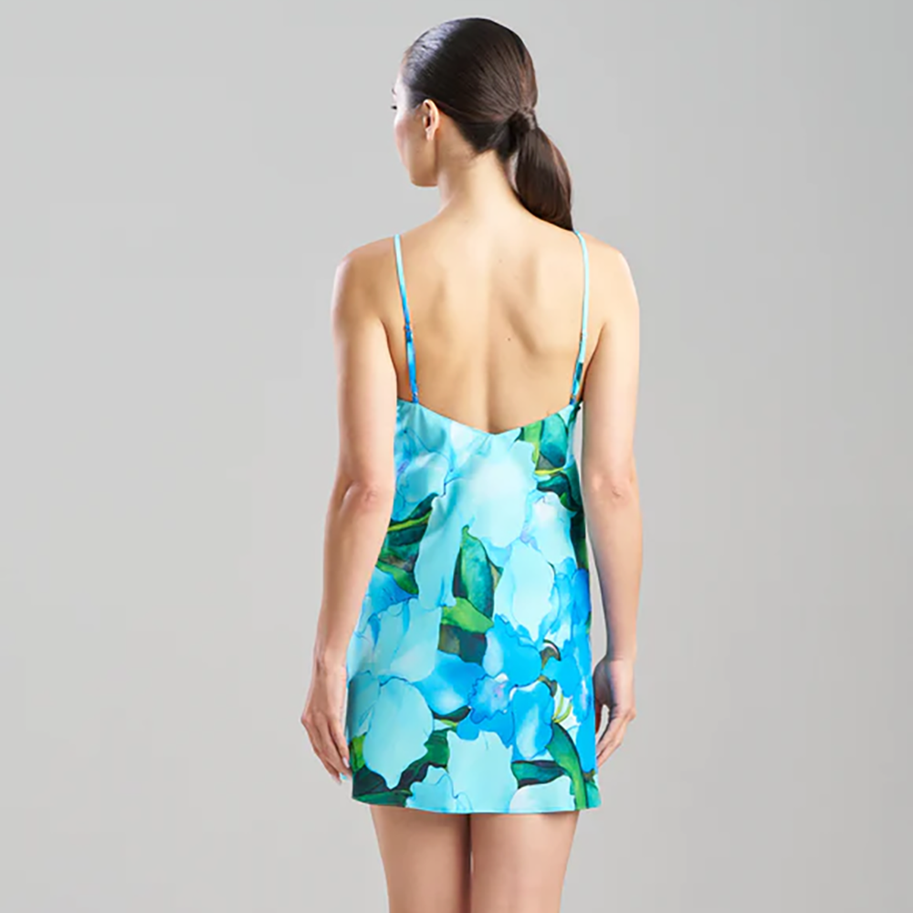 Isla Printed Satin Chemise