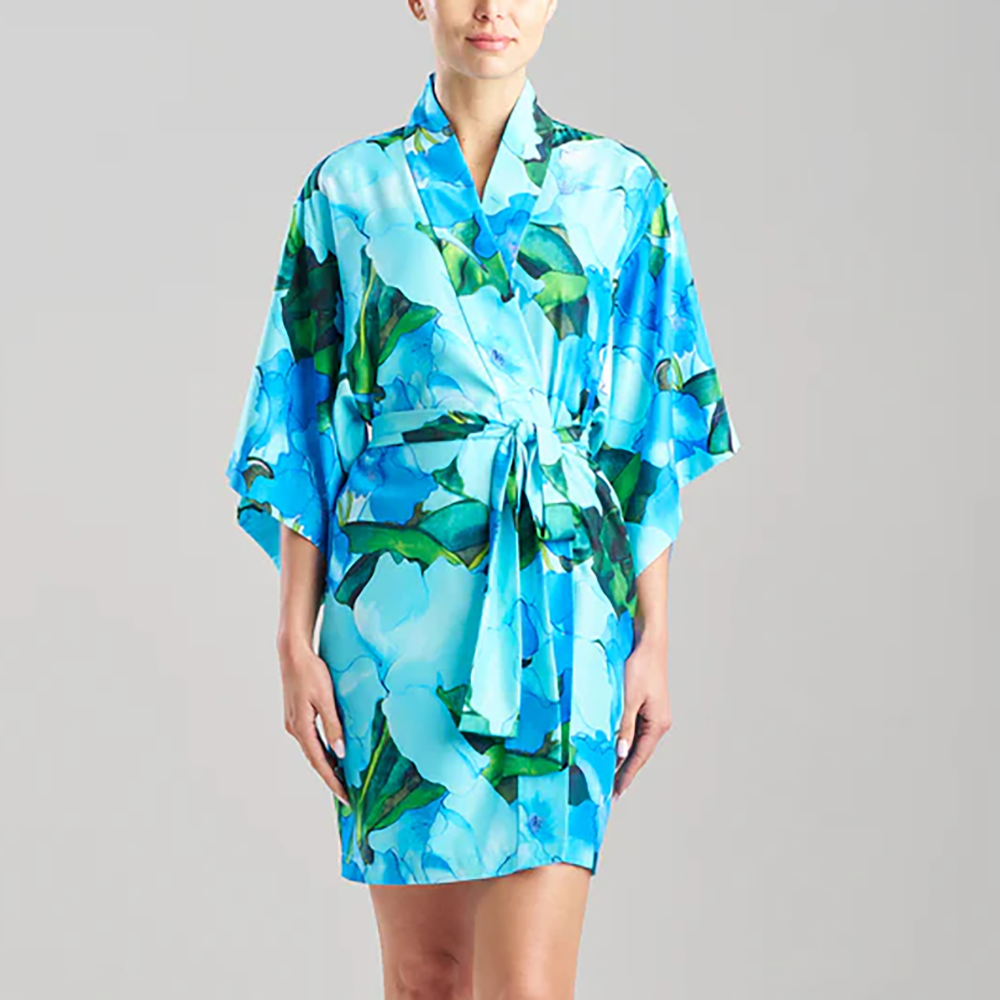 Isla Printed Satin Wrap