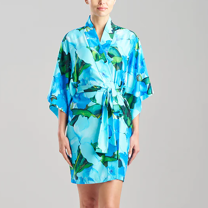 Isla Printed Satin Wrap
