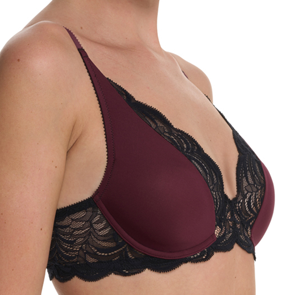 Persuasion Convertible Plunge T-shirt Bra Fig