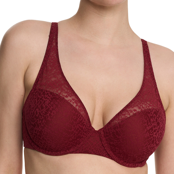 Pretty Smooth Full Fit Contour Underwire Bra Dark Red