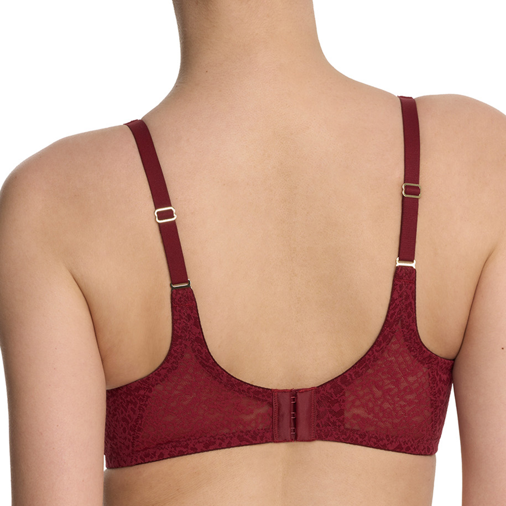Pretty Smooth Full Fit Contour Underwire Bra Dark Red