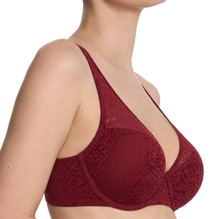 Pretty Smooth Full Fit Contour Underwire Bra Dark Red