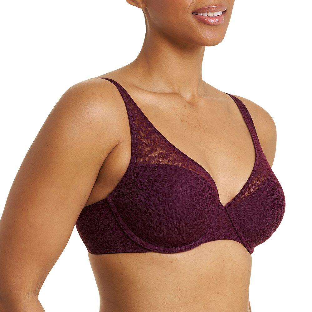 Pretty Smooth Full Fit Contour Underwire Bra Pinot Noir 731318