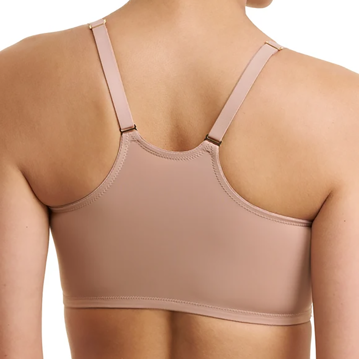 Pretty Smooth Zip Front Pocketed Mastectomy Wireless Bra 760318
