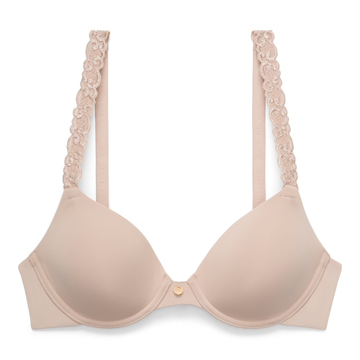 Pure Luxe Custom Coverage Contour Underwire Bra Café