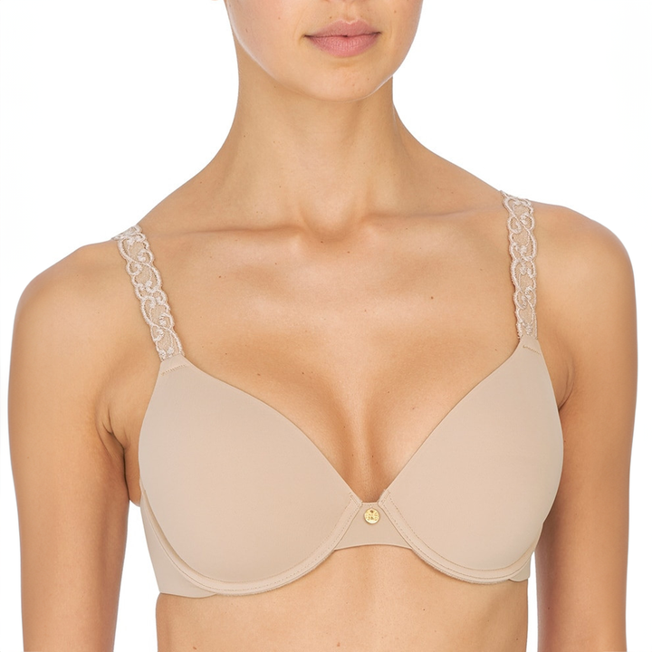 Pure Luxe Custom Coverage Contour Underwire Bra Café