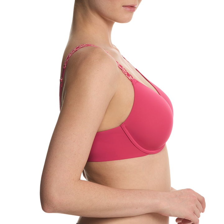Pure Luxe Custom Coverage Contour Underwire Bra Vintage Cherry