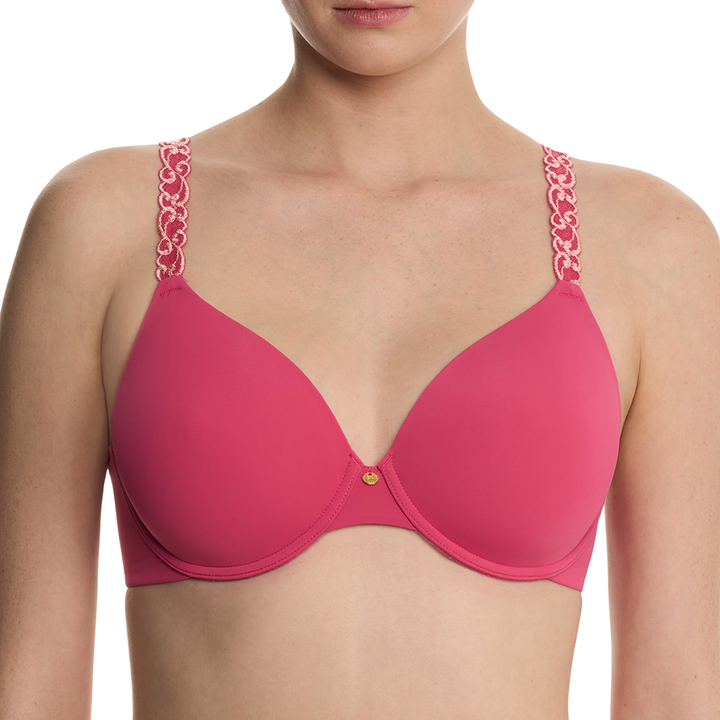 Pure Luxe Custom Coverage Contour Underwire Bra Vintage Cherry