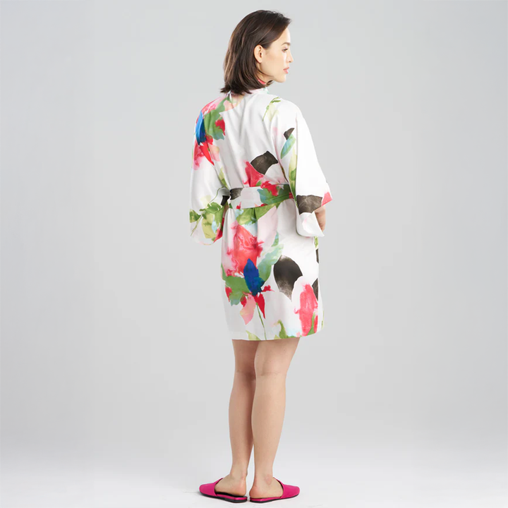 Calypso Printed Charmeuse Wrap Floral