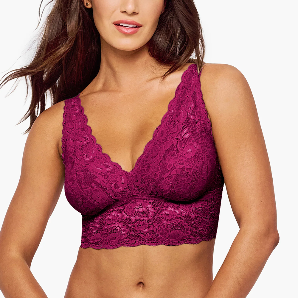 Never Say Never Curvy Plungie Longline Bralette Fashion Colors NEVER1385