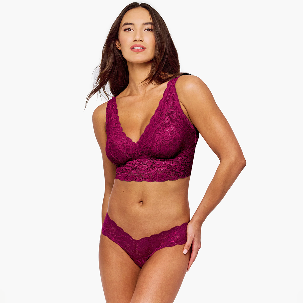 Never Say Never Curvy Plungie Longline Bralette Fashion Colors NEVER1385