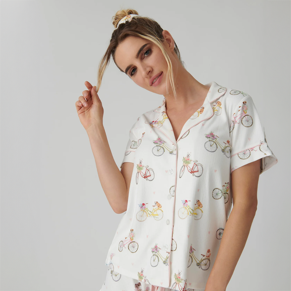 Floral Market PJ Set Ivory