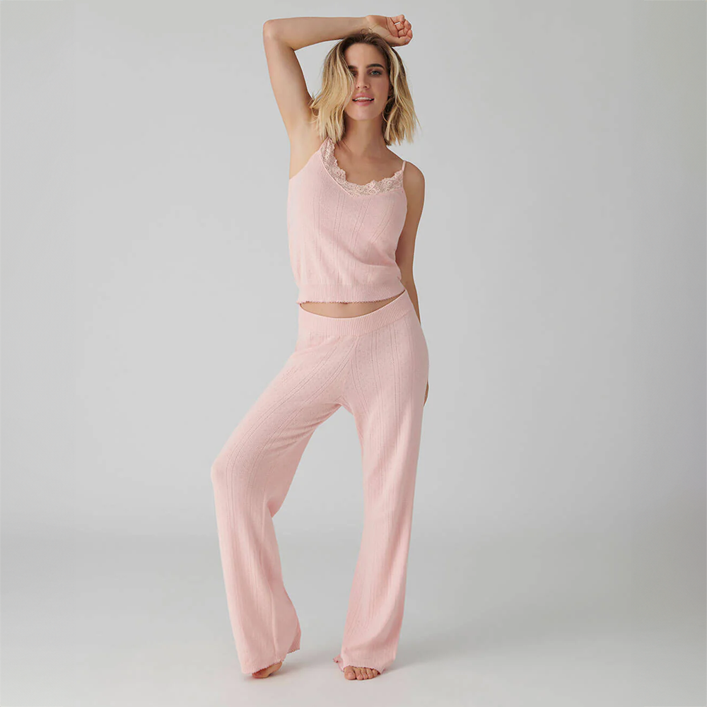 Sweetheart Pointelle Pant Pink