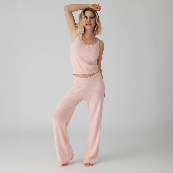 Sweetheart Pointelle Pant Pink