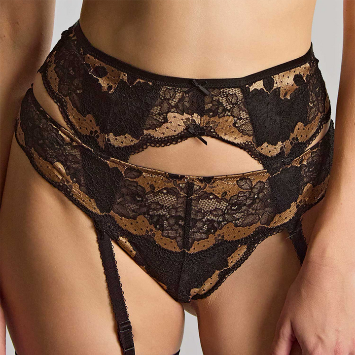 Clara Suspender Black/Gold 7257