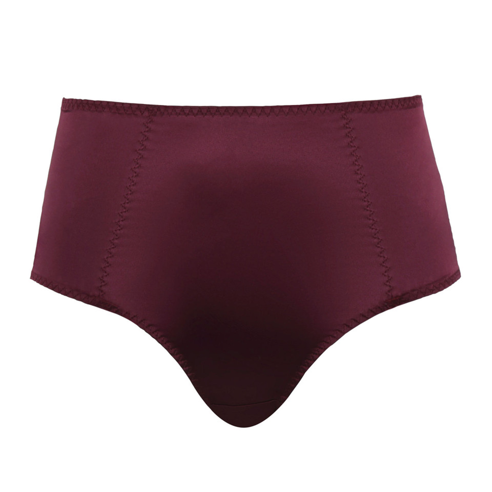 Grace Suspender Brief Bordeaux Red