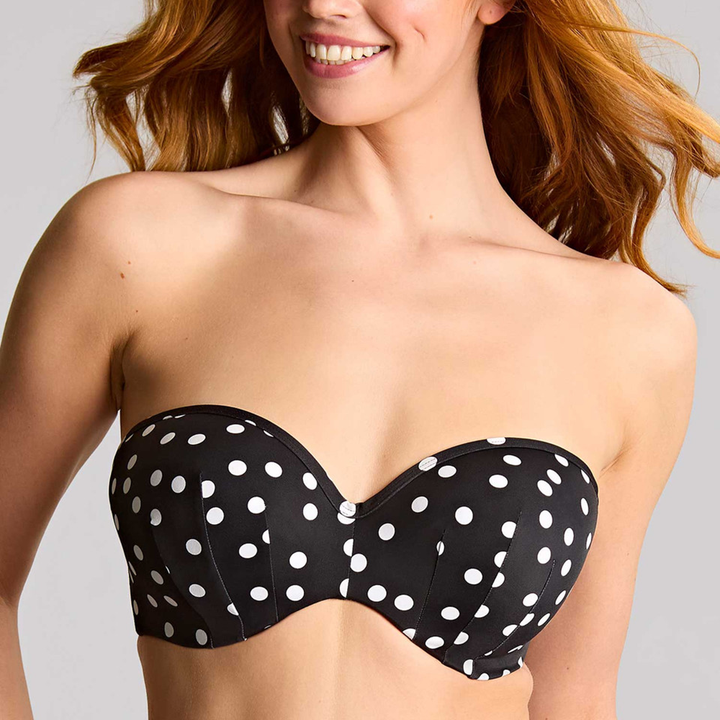 Scarlett Bandeau Bikini Top Polka Dot