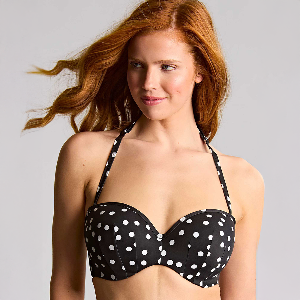 Scarlett Bandeau Bikini Top Polka Dot