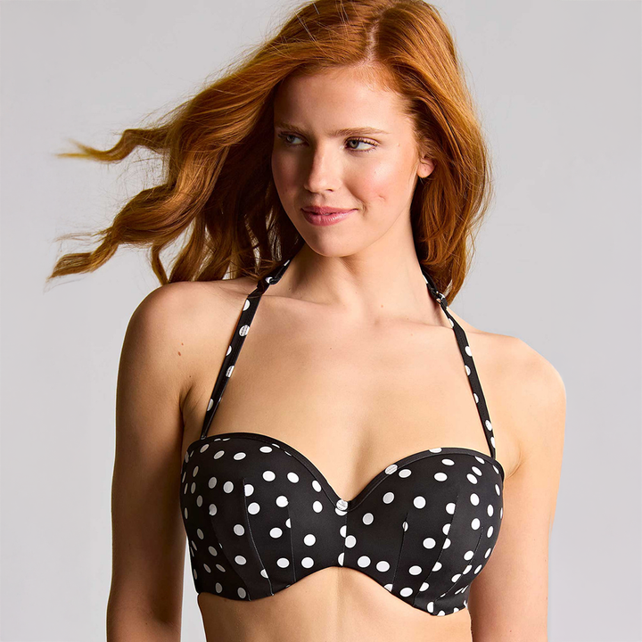 Scarlett Bandeau Bikini Top Polka Dot