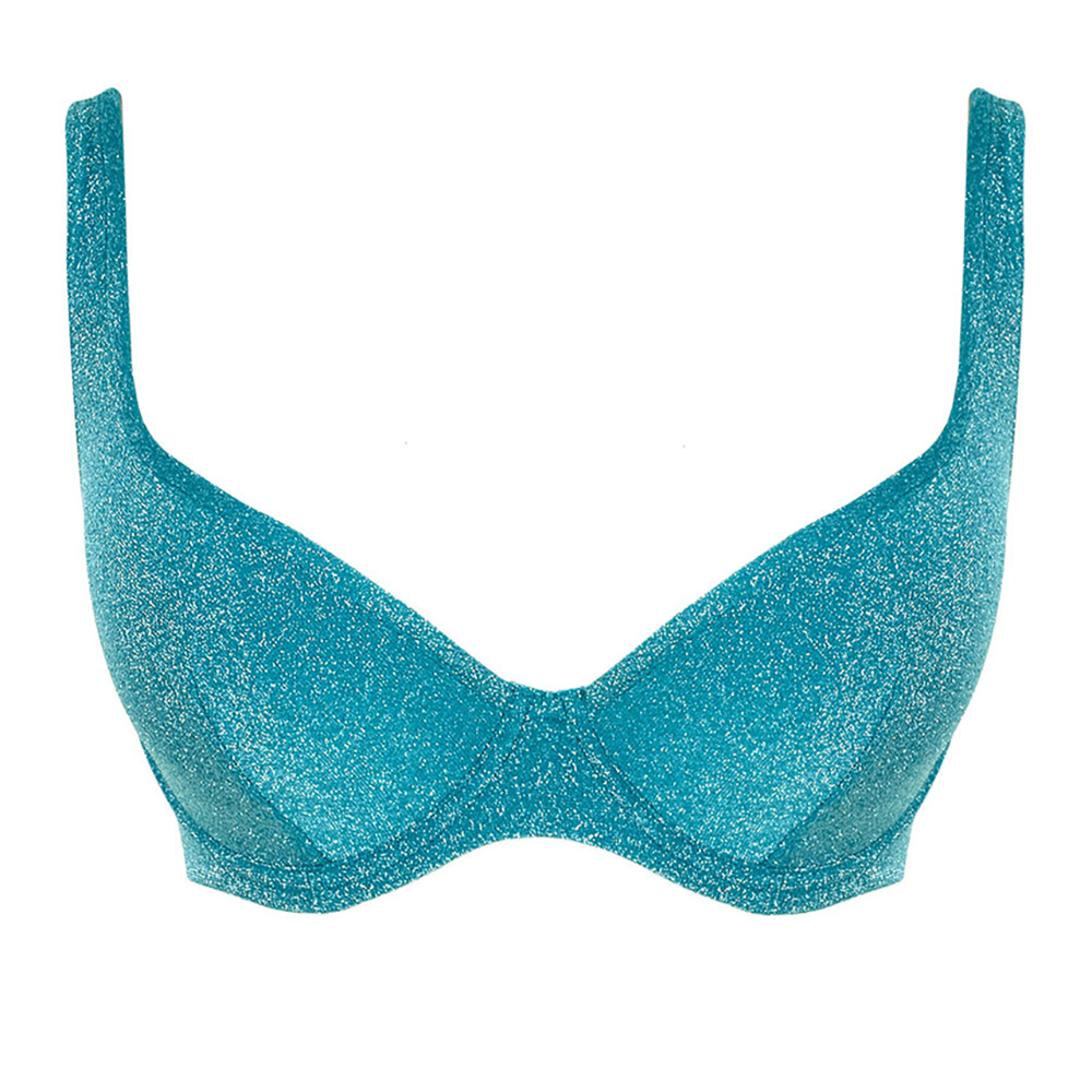 Sparkle Billie Plunge Bikini Teal