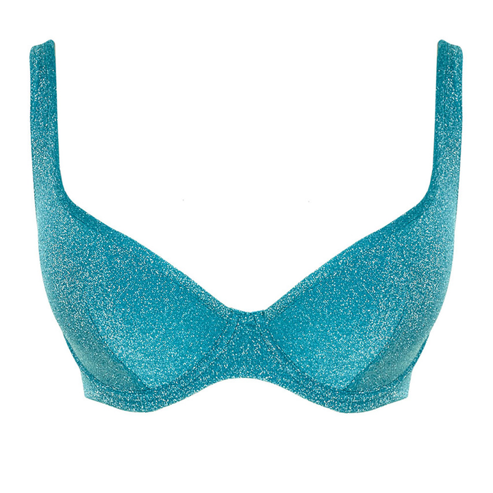 Sparkle Billie Plunge Bikini Teal