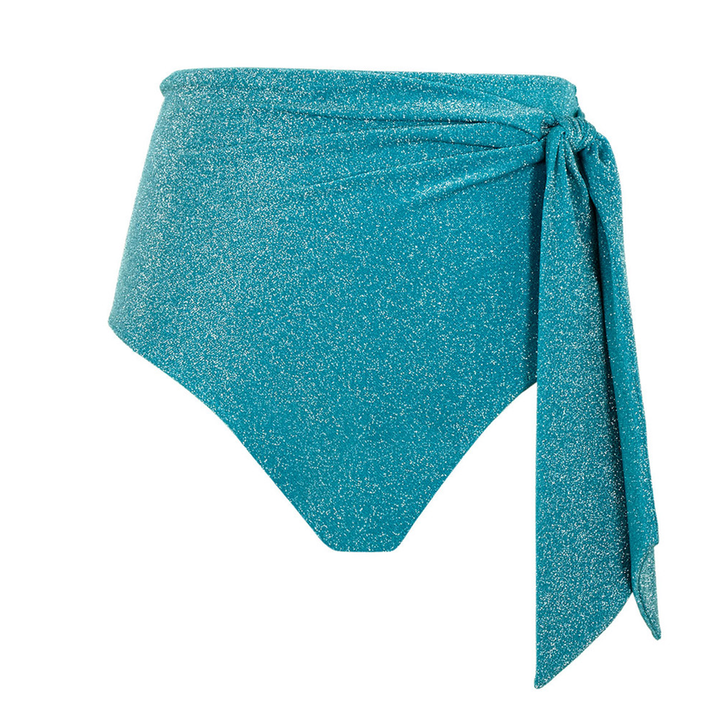 Sparkle High Waist Brief Teal