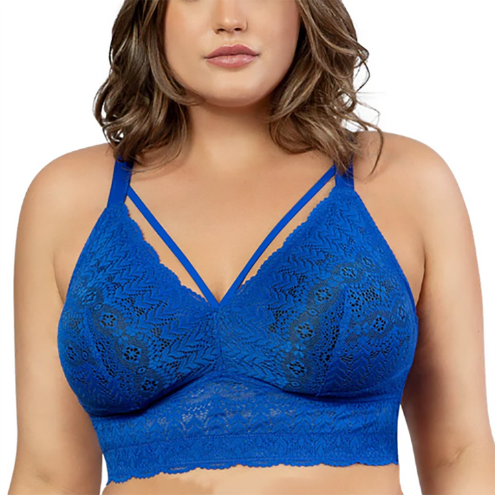 Mia Lace Wire-Free Lace Bralette Sapphire