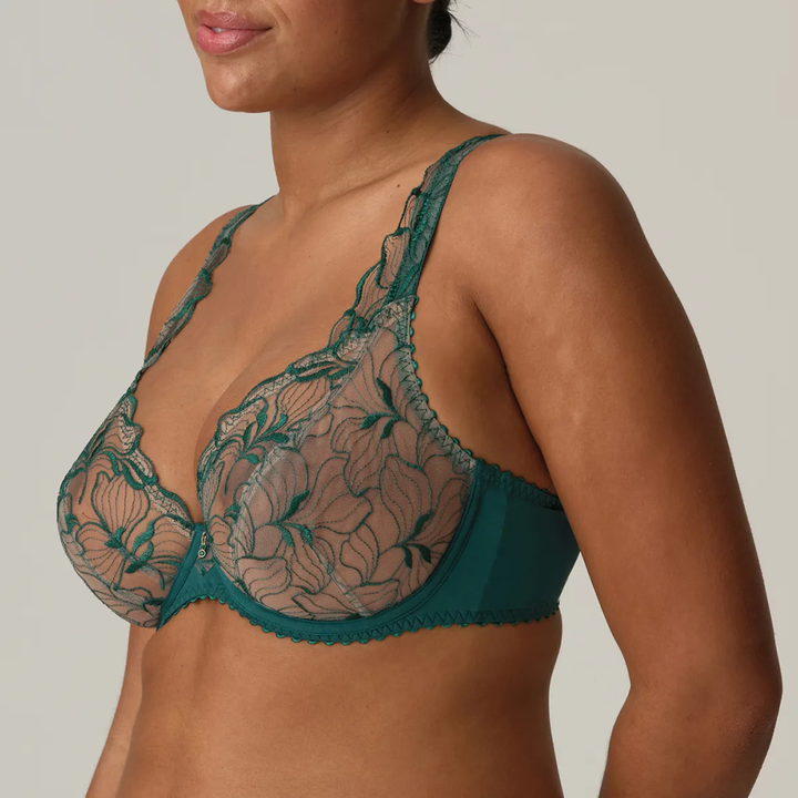 Springdale Plunge Bra Jasper Green