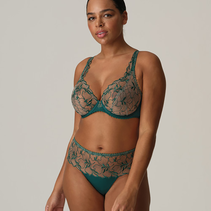 Springdale Plunge Bra Jasper Green