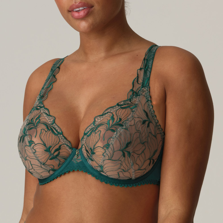 Springdale Plunge Bra Jasper Green