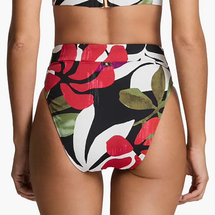 Banded Modern High Waist Bikini Bottoms Jungle