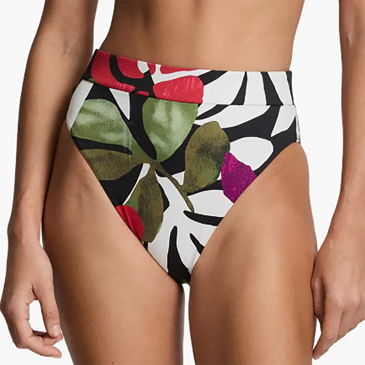 Banded Modern High Waist Bikini Bottoms Jungle