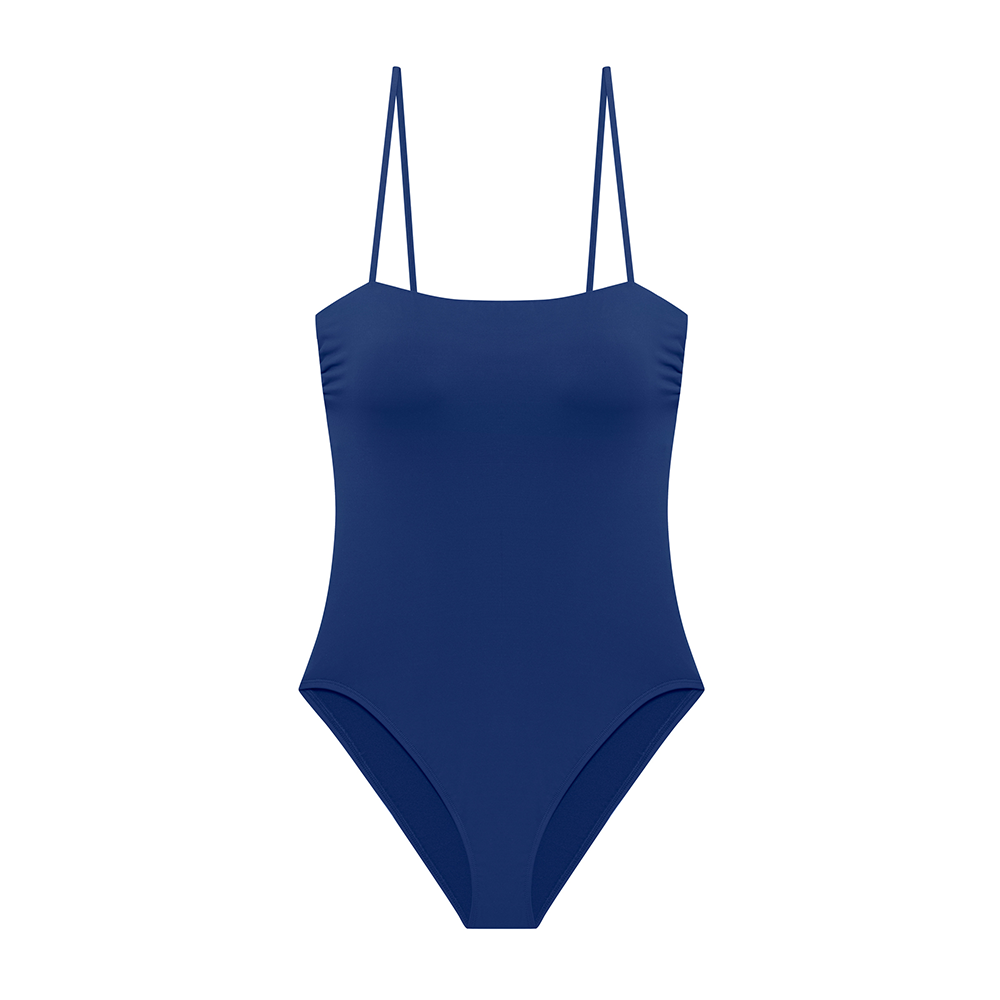 Square Neck One Piece Blue Saturn