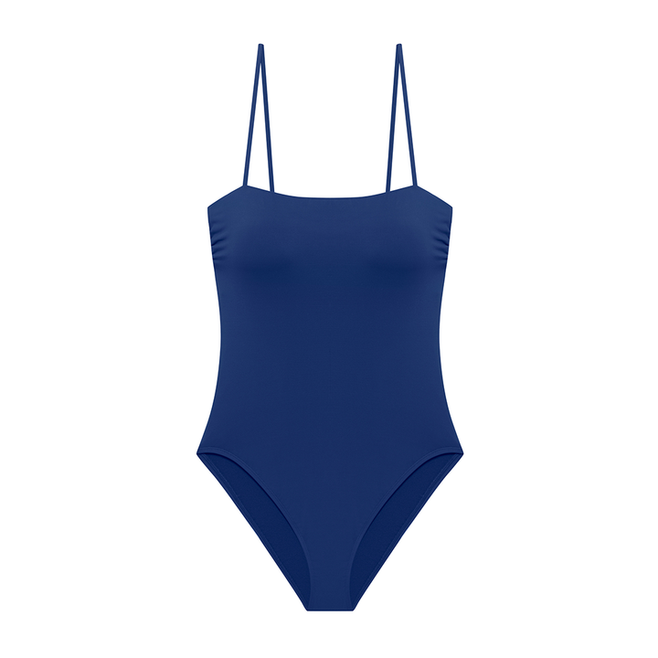 Square Neck One Piece Blue Saturn