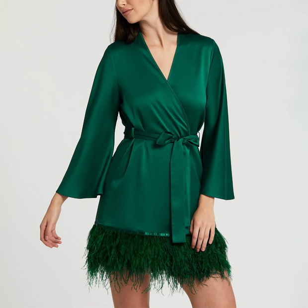 Emerald Swan Robe Emerald