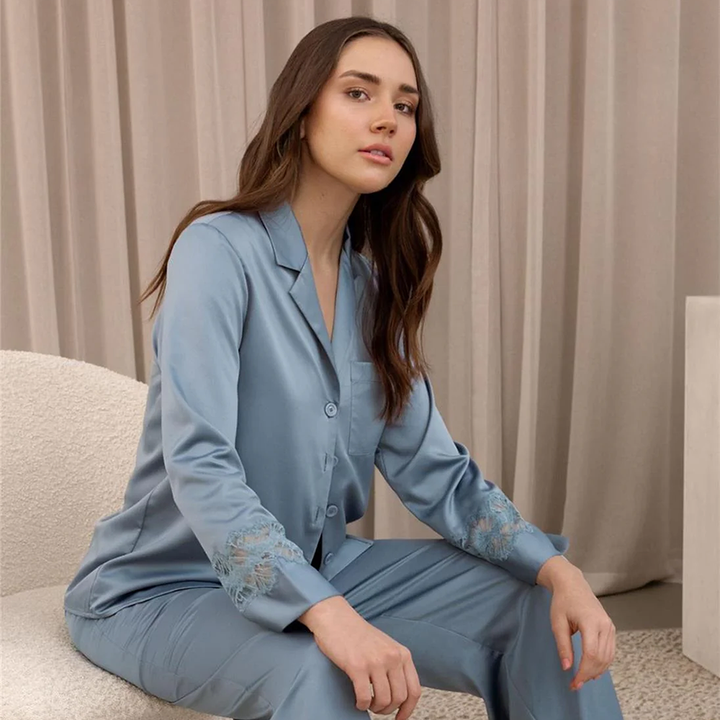 Zinnia PJ Set Chateau Blue