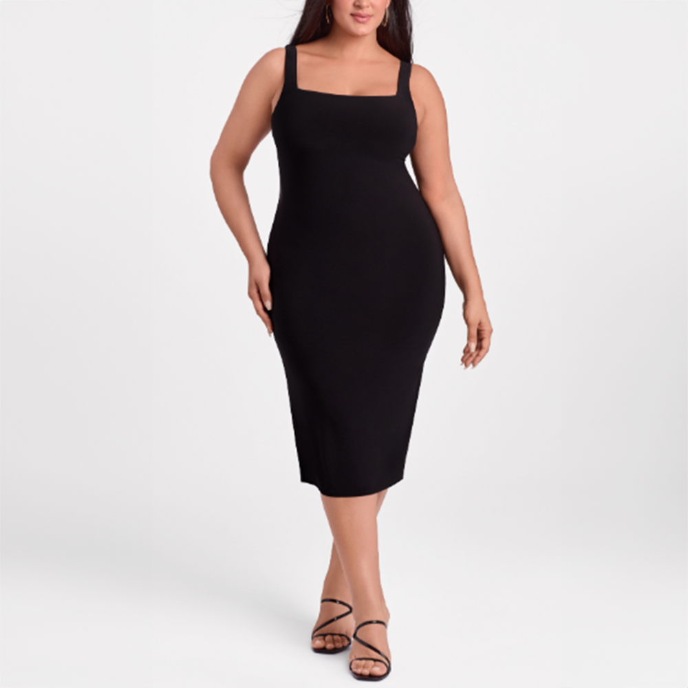 Squareneck Midi Dress S3240275